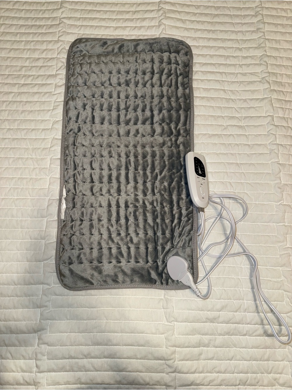 Electric Heating Pad with Controller - Gray